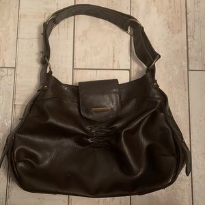 Matt&Nat Studded Chocolate Brown Shoulder Bag